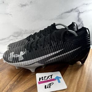 Men’s size 11-Under Armour Blur Pro Football Cleats Black/Grey Silver NEW